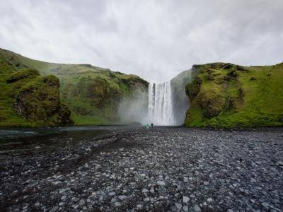 Scenic Waterfall View Against the Sky – Free Download