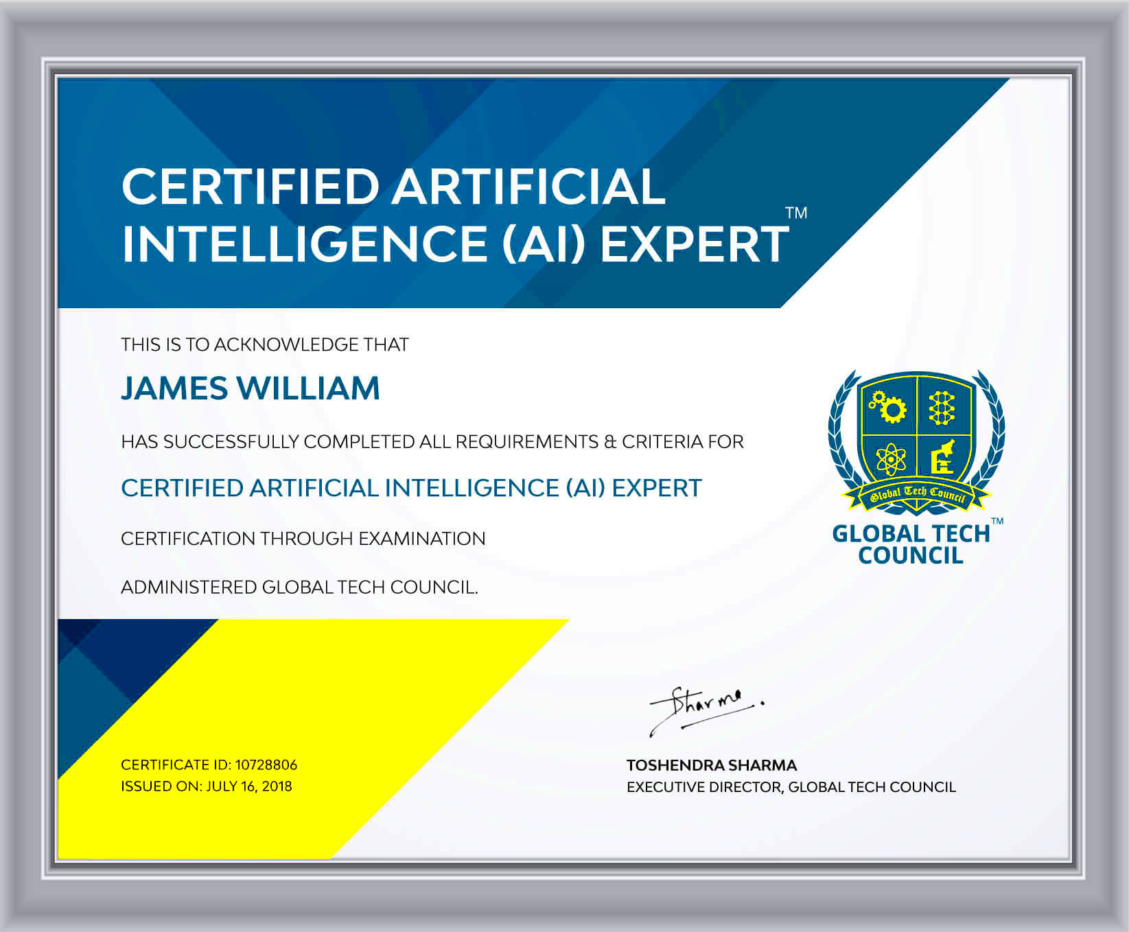 AI Certification Course Artificial Intelligence Course Online with 