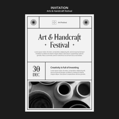 Arts and Handcraft Invitation Template – Free Download