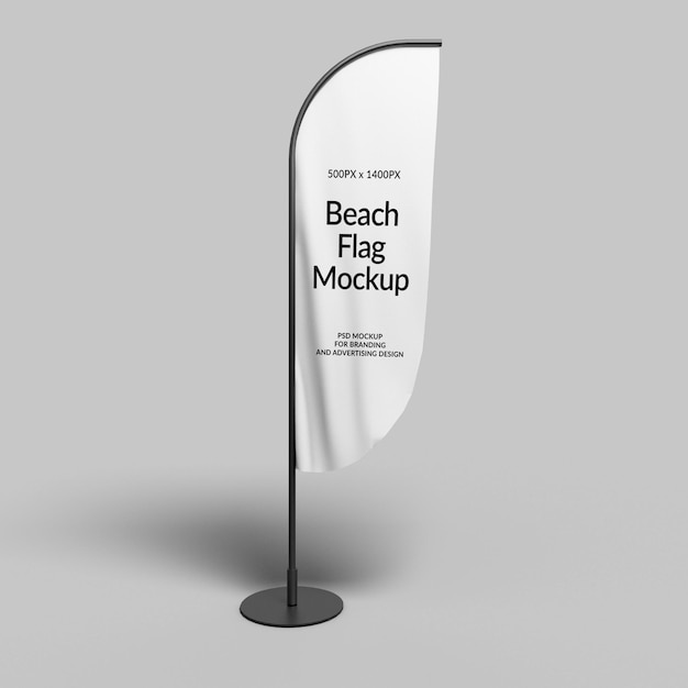 Beach Flag Mockup – Free Download, Free Stock Photo