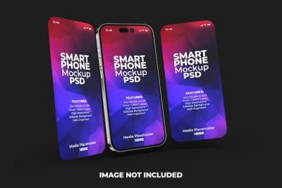 Realistic Premium Smartphone App Presentation Screen Mockup Template – Free Download