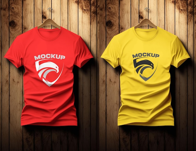 T-shirt Model Front View Mockup PSD – Free Download