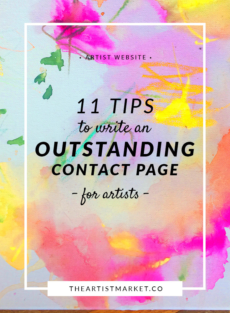 11 Tips to Write an Outstanding Contact Page for Artists The Artist 