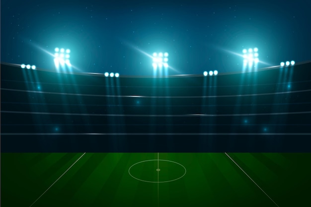 Realistic Football Field Background – Free Download