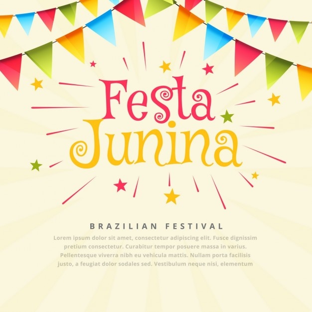 Vibrant Brazilian Festa Junina Background – Free Download