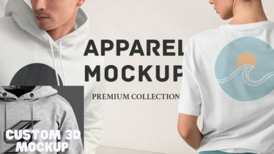 I Will Create 3D Clothing Mockup, T-Shirt Logo, Hoodie Design Using Customily