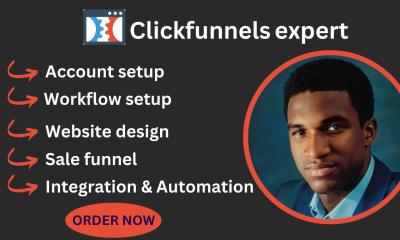 I will clickfunnels 2 0 sales funnel click funnel expert landing page membership groove