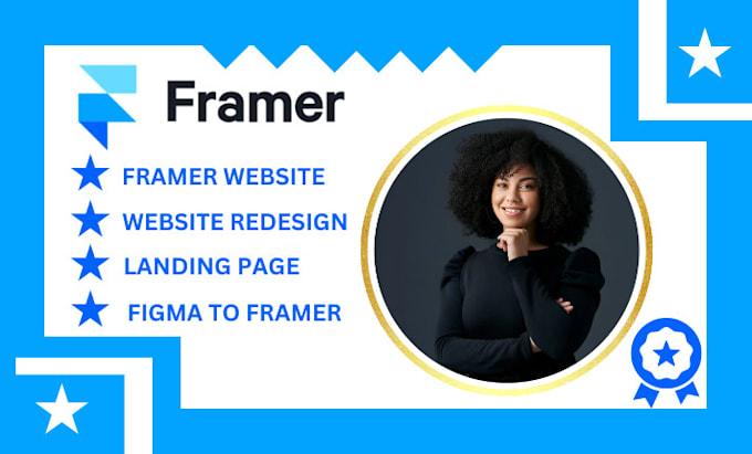 I will framer website design and figma to framer conversion