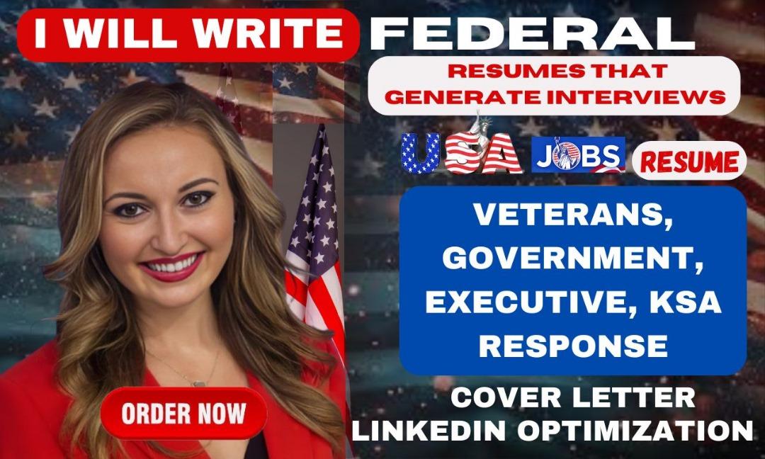 I will write federal resume for usajobs, ats resume, engineering resume resume linkedin