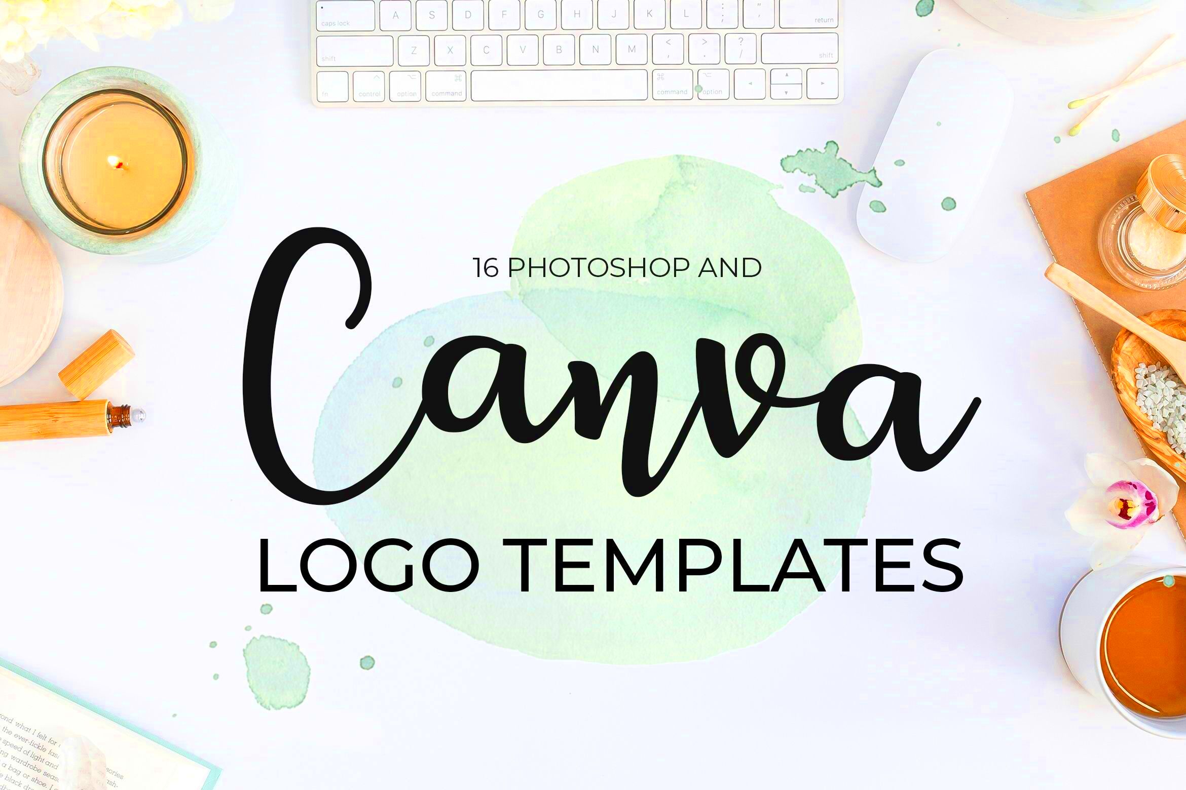 Amazing Canva logo templates The pack contains 36 logos in PSD and 