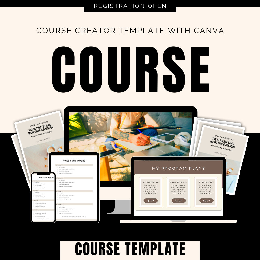 Course Creator Template With Canva Mixx Digital Design