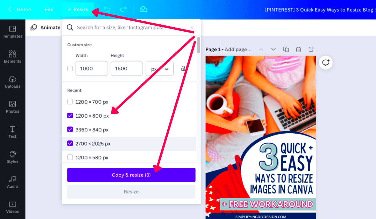 How to Resize In Canva 3 Easy Canva Resize Tricks for 2024