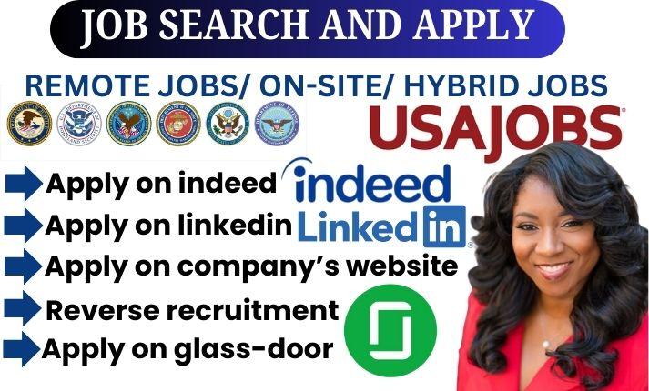 I Will Search and Apply for Remote Jobs on Various Websites Including USAJOBS