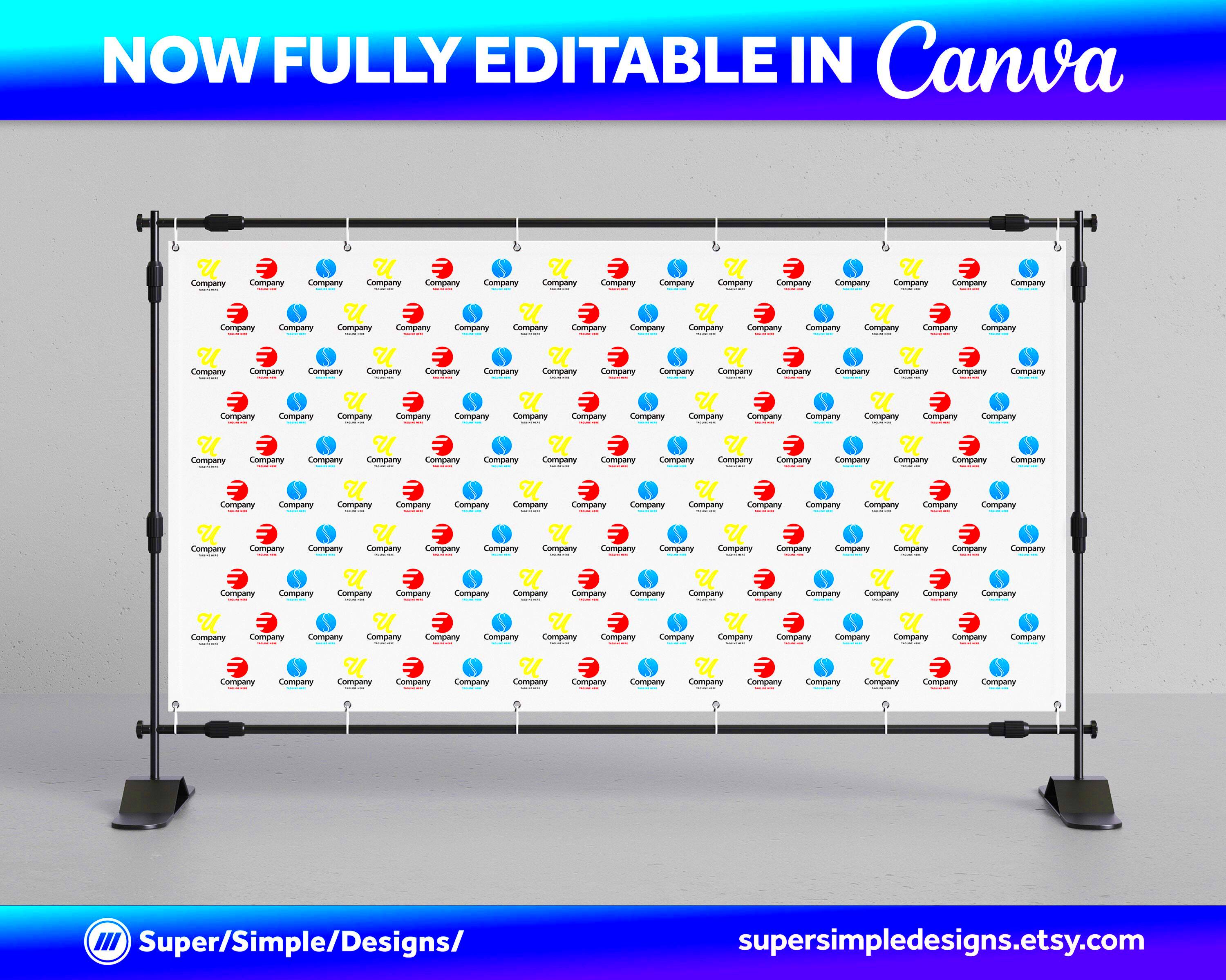 Canva Step and Repeat Backdrop Templates in 12 Designs 10 Template 