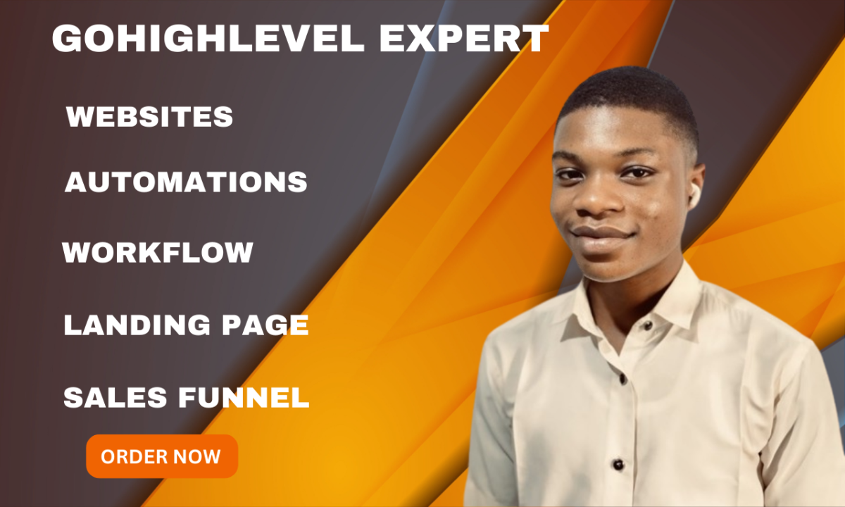 I Will Create GoHighLevel Website, Landing Page, GHL Workflow & Sales Funnel