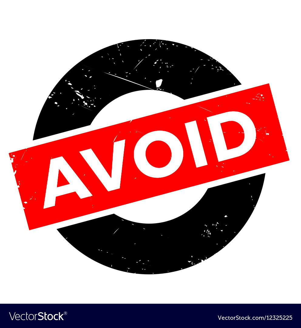 Avoid rubber stamp Royalty Free Vector Image  VectorStock