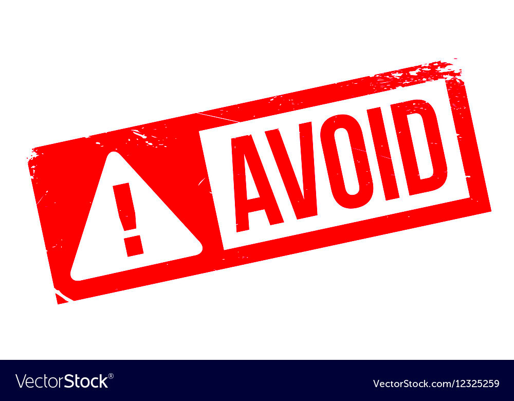 Avoid rubber stamp Royalty Free Vector Image  VectorStock