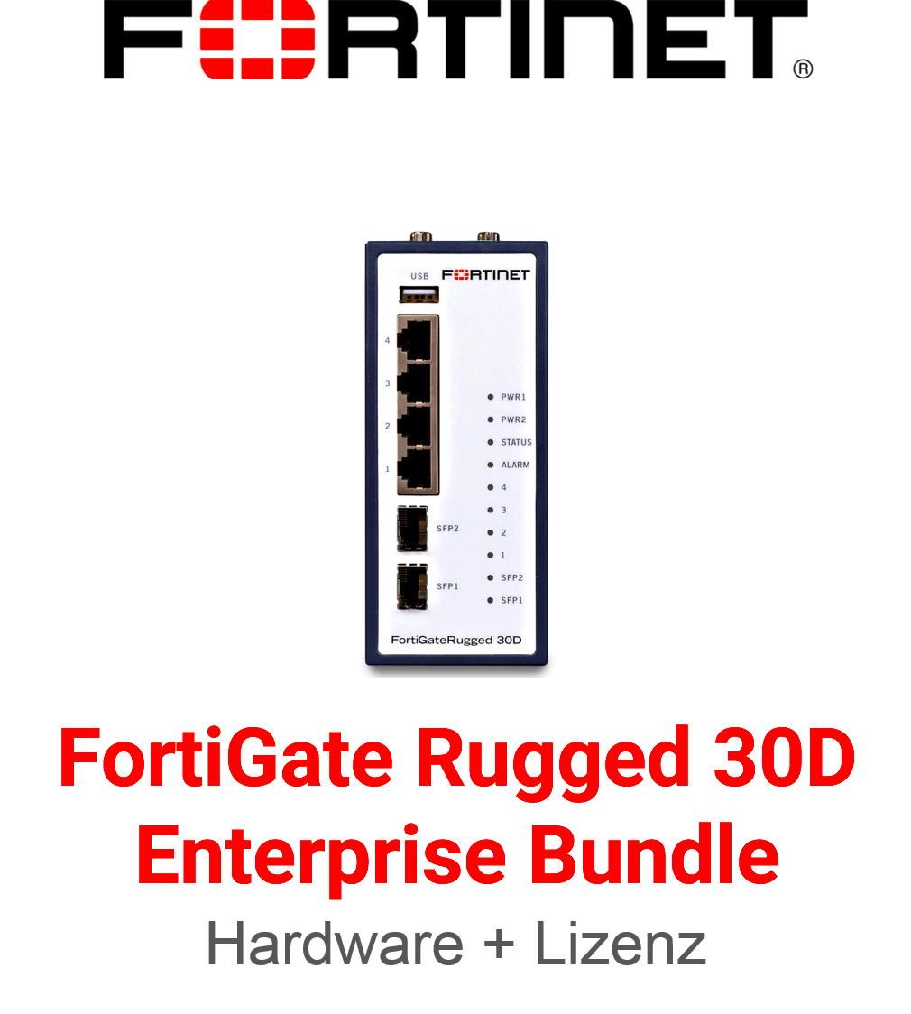 Fortinet FortiGateRugged30D Enterprise Bundle Hardware Lizenz 