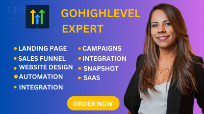 I Will Create GoHighLevel Landing Pages, Websites, and Sales Funnel Forms