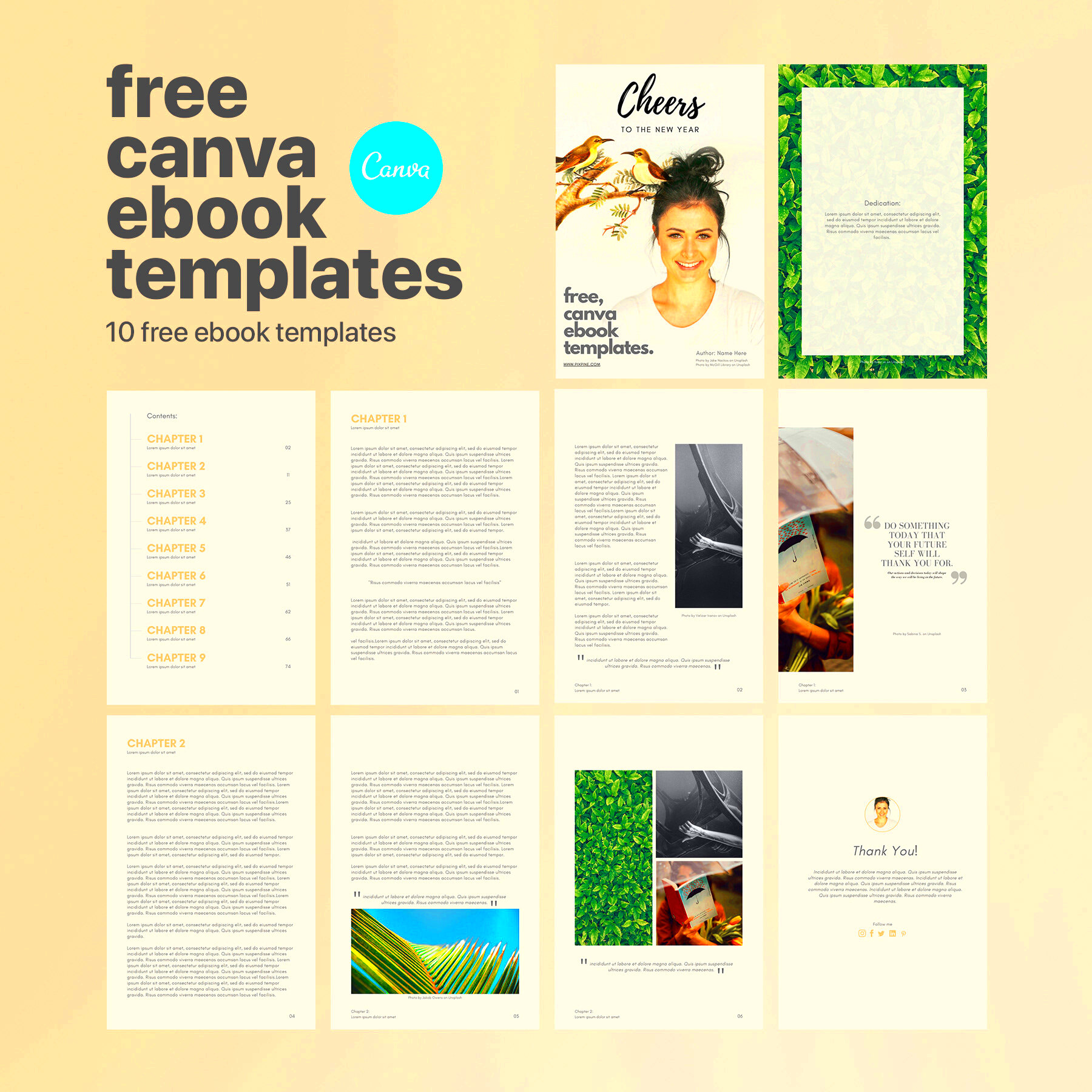 Free Canva eBook Templates Behance