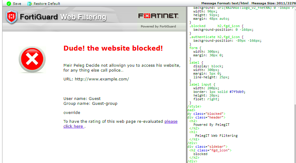 Configure Web Filtering in Fortigate