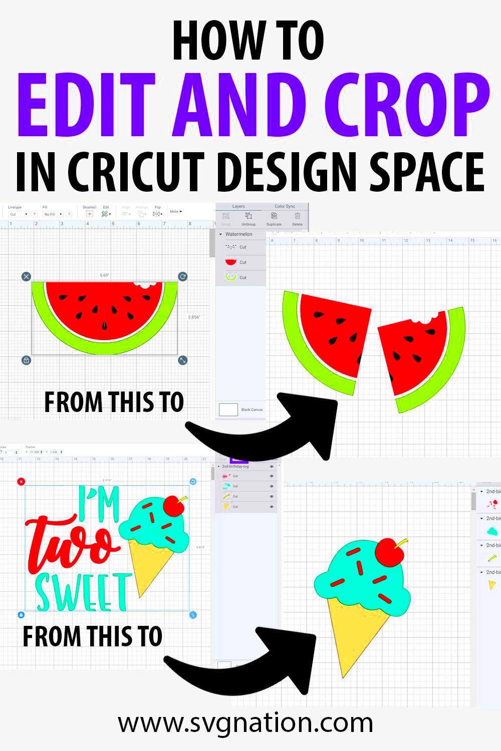 How to Crop Images in Cricut Design Space in 2024  Cricut design 