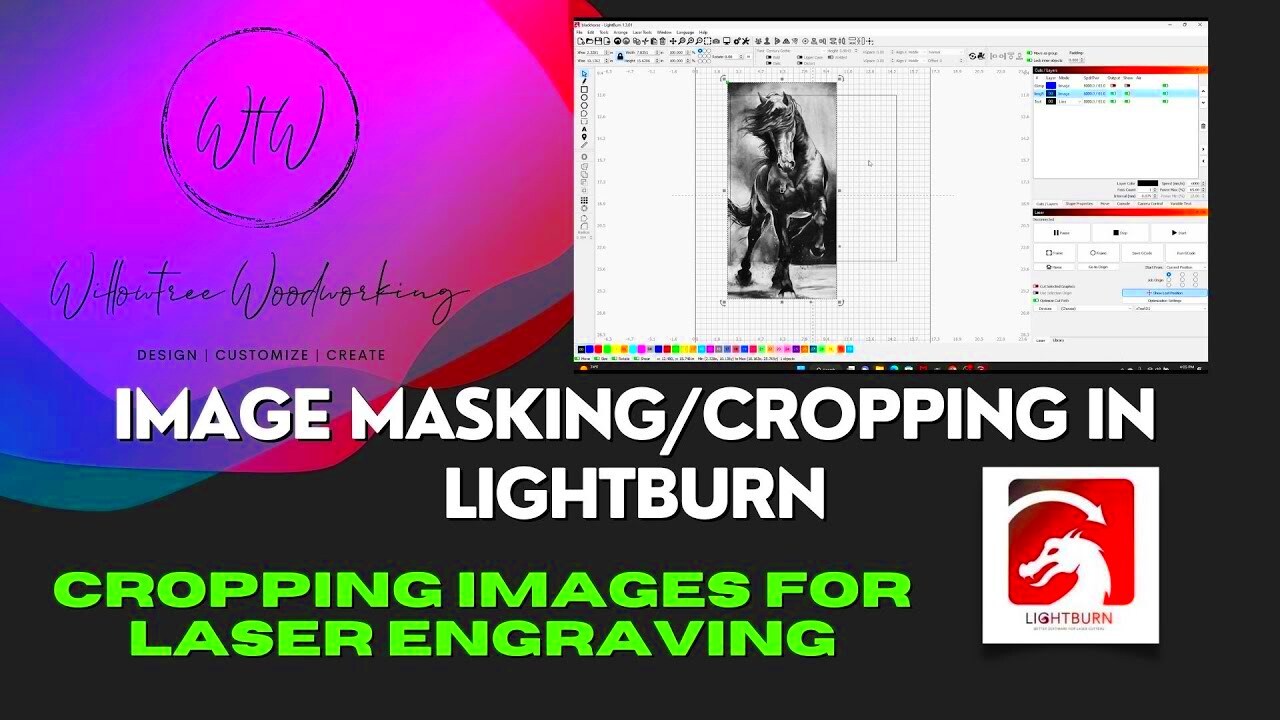 CroppingImage Masking in Lightburn  YouTube