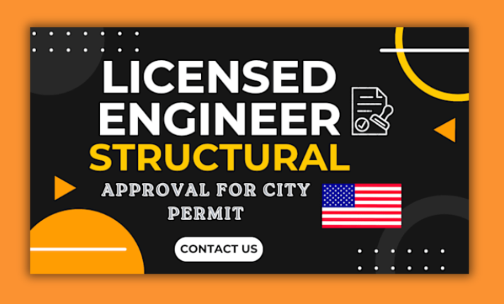 I Will do California Licensed Structural Engineer CA Stamp & Structural Calculation