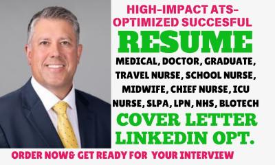 I Will Write a Standout Medical, Healthcare, Doctor, Nursing, Pharmacy Resume