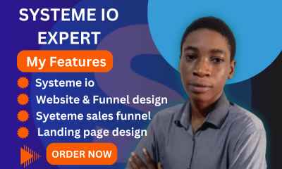 I Will Create High-Converting Systeme.io Sales Funnels and Landing Pages, ClickFunnels, and GHL