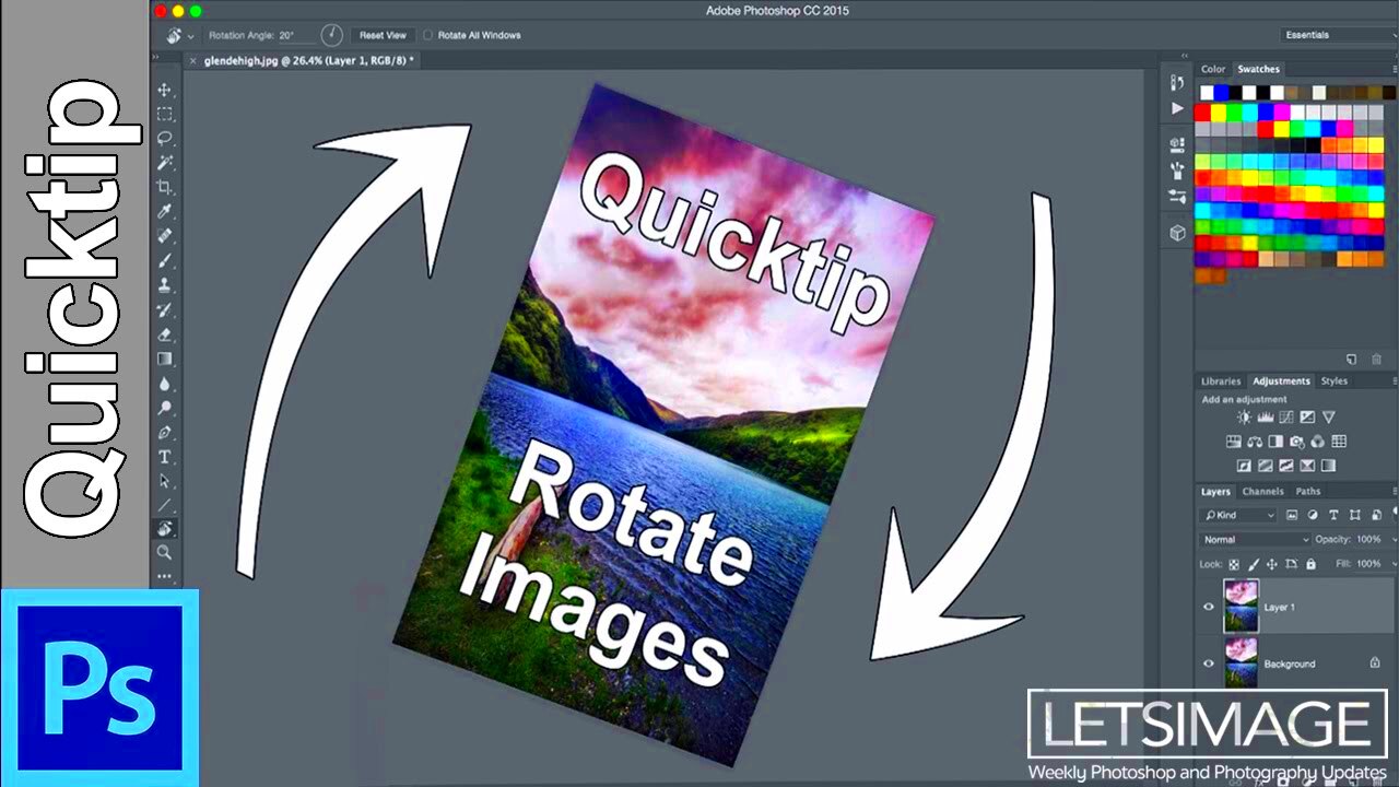 Photoshop Quick Tip How to Rotate a Selection or an Image  Photoshop 