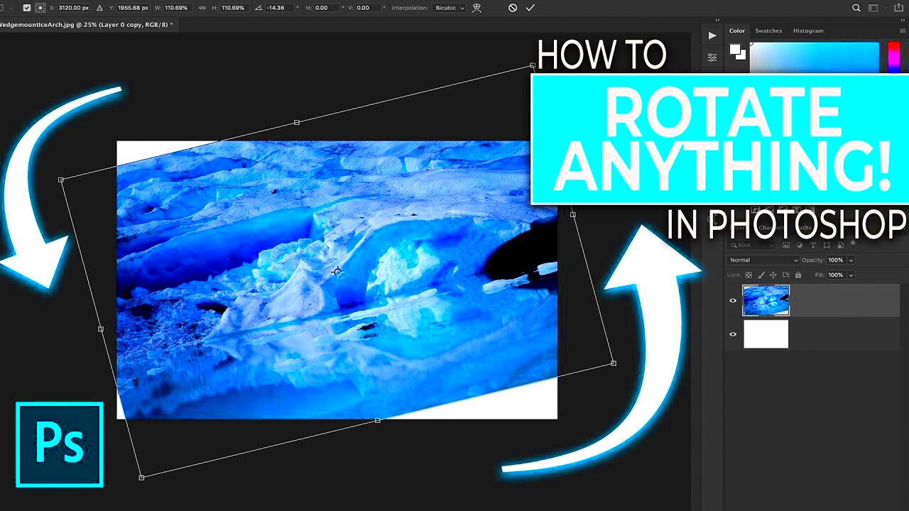 How To Rotate Images And Layers In Photoshop  YouTube