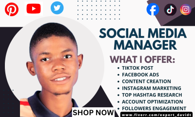 I Will Be Your Social Media Manager: FB Ads, IG Marketing, TikTok Content Creation