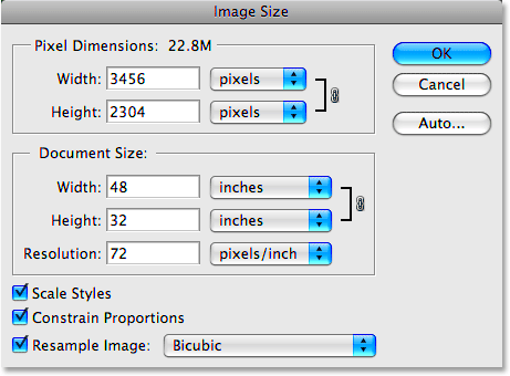 Image Resolution Pixel Dimensions and Document Size in Photoshop Explained