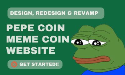 Meme Coin Website Redesign: Pepe Coin Design & Crypto Meme Website Design