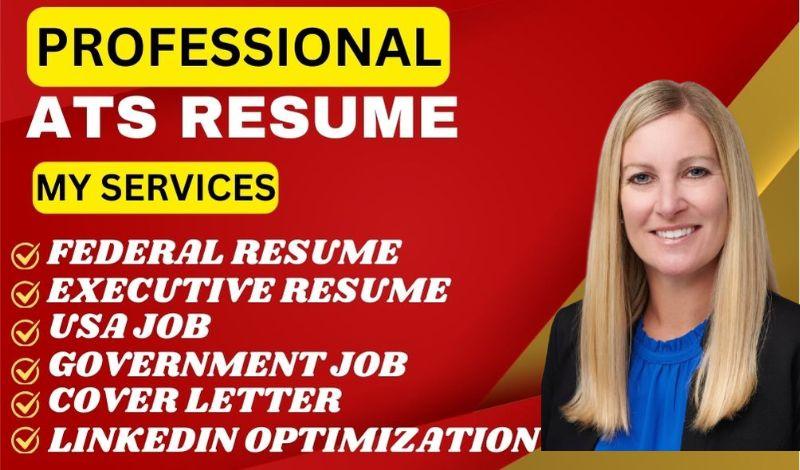 ATS Resume, Executive Resume, Resume Writing, Cover Letter, Federal Resume Services