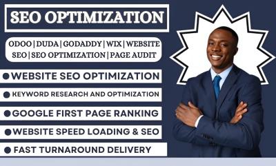 I Will Optimize SEO Perfectly for Odoo, Duda, Wix, and GoDaddy Websites