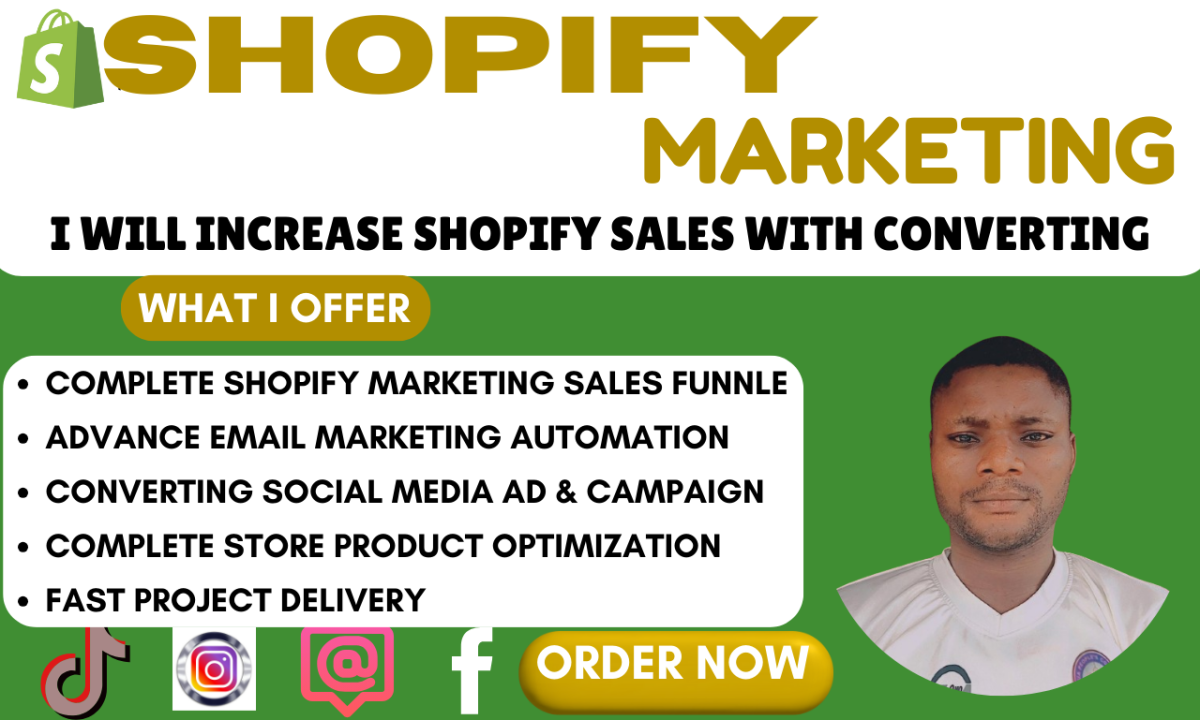 I Will Boost Shopify Sales, Marketing, Store Promotion & Management