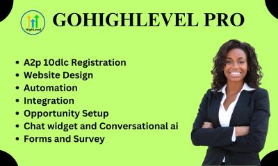 I Will Set Up GoHighLevel A2P 10DLC Website Development Vapi AI highlevel a2p 10dlc