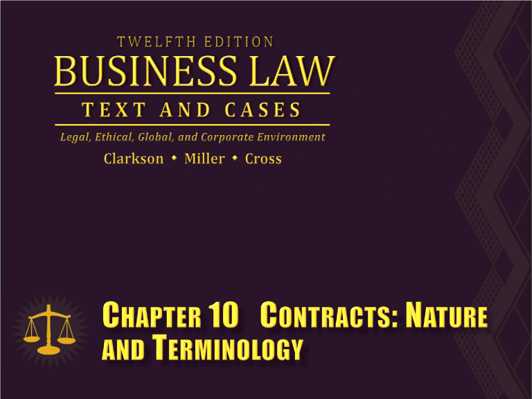 Clarkson Business Law 12th ed 2012