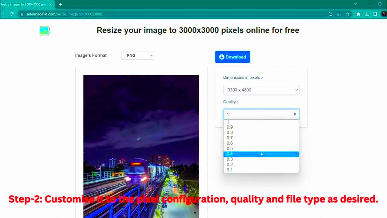 Resize your image to 3000x3000 pixels online for free Tutorial  YouTube