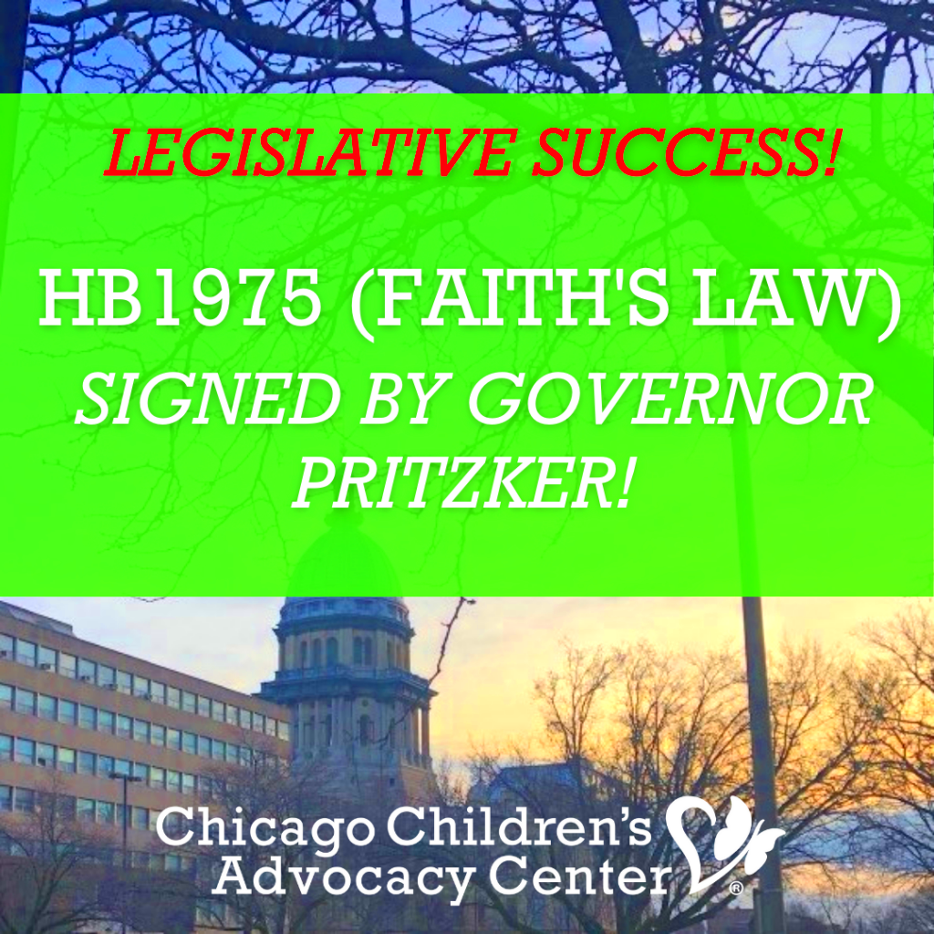 Faiths Law Signed By Governor Pritzker Chicago Childrens Advocacy 