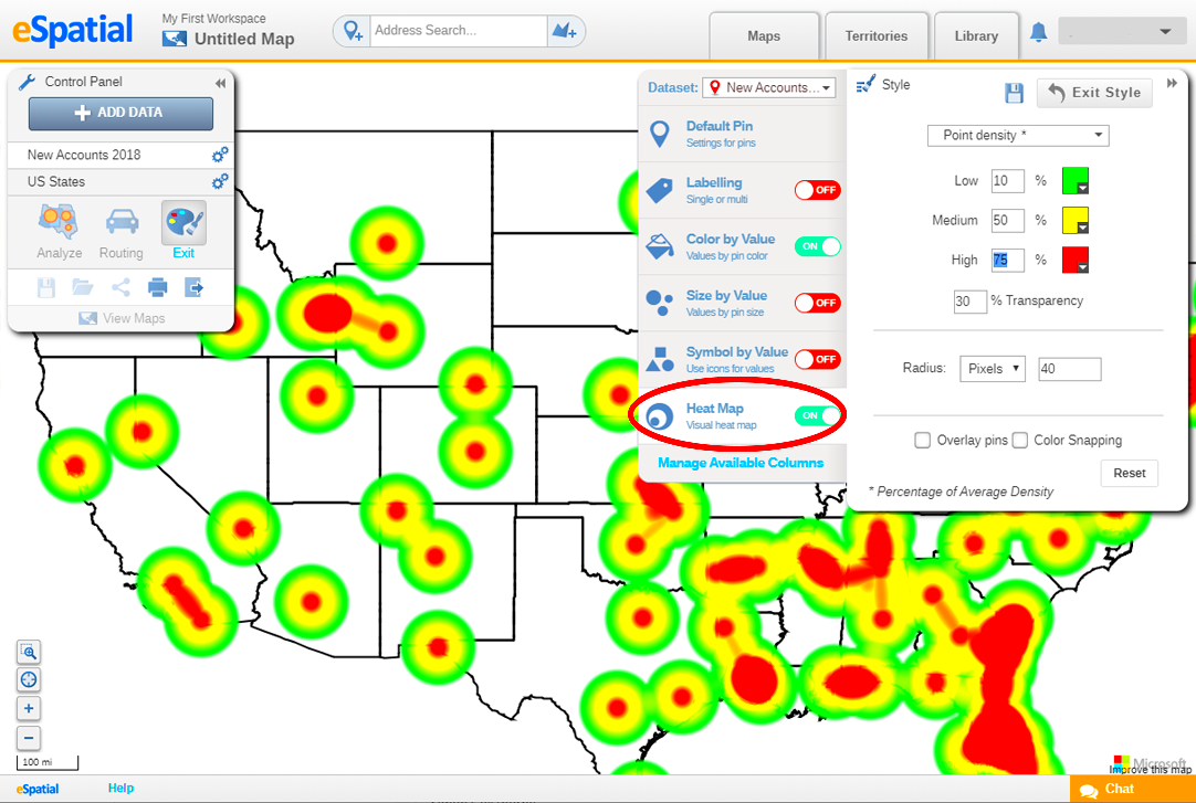 Create A Heat Map In Minutes  eSpatial