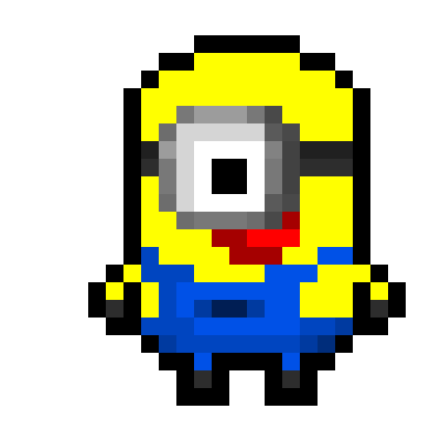 piq  pixel art  Minion 100x100 pixel by Tyrone the Boss  Pixel 