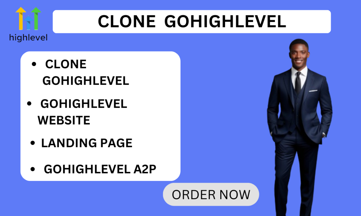 I will clone GoHighLevel landing page, GHL website, and provide A2P integration and GHL VA services