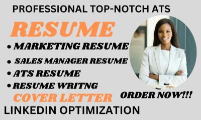 I Will Write Professional Resumes for Sales, Marketing, Accounting, Finance, Banking, and Executive Roles