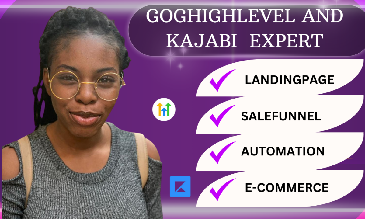 I Will Set Up GHL SaaS, GoHighLevel CRM, Kajabi Online Courses, and Lead Connect