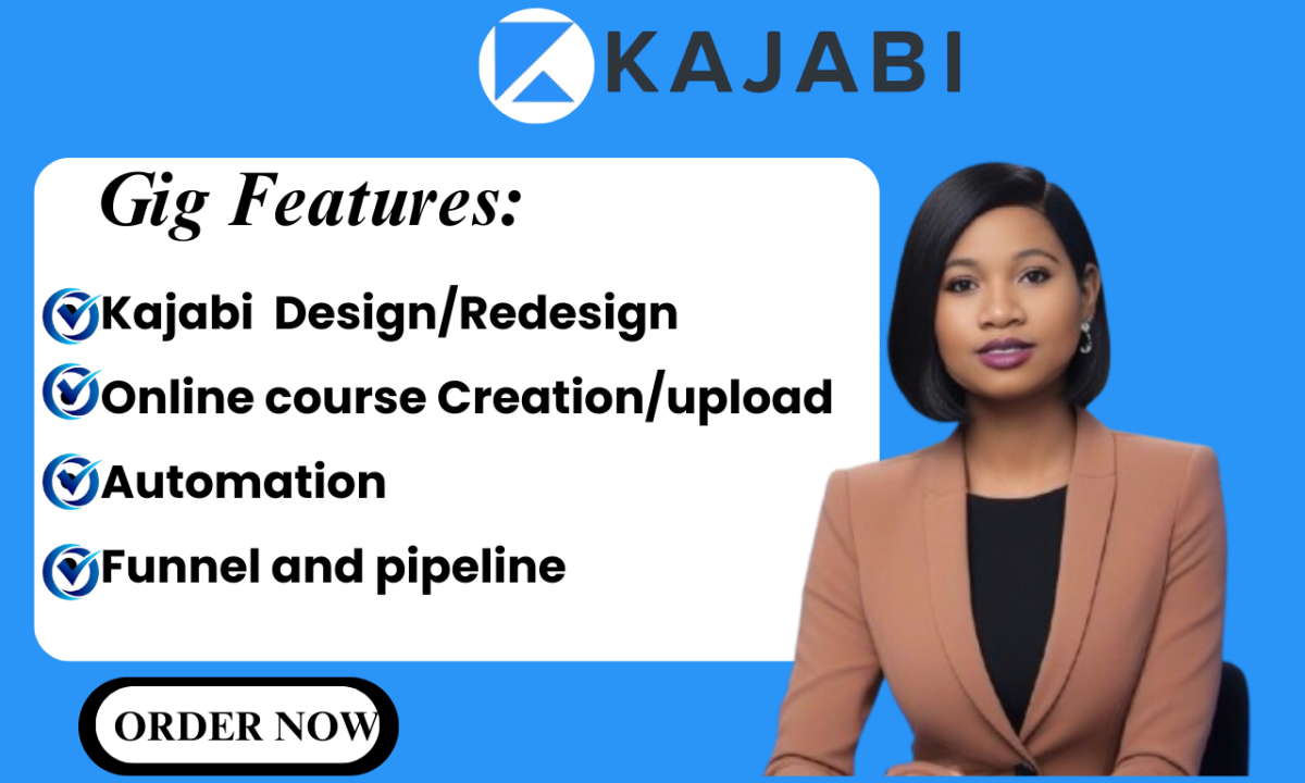 I Will Do Online Course Website and Kajabi Website Design