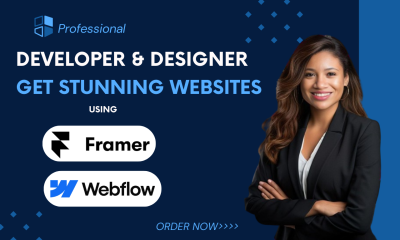 I Will Design or Redesign a Stunning Website Using Webflow or Framer