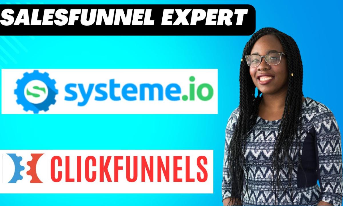 Professional Sales Funnel and Landing Page Creation with Systeme IO or ClickFunnels Integration